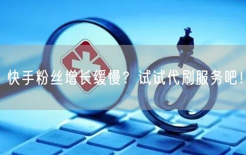 快手粉丝增长缓慢?试试代刷服务吧!